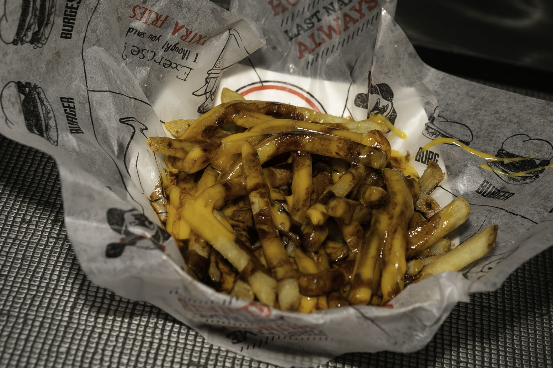 50 bites Bill's Burger